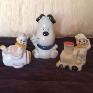 Three porcelain figurines